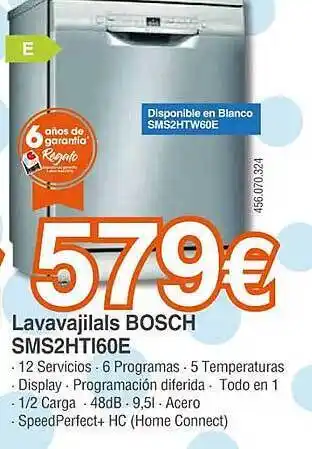 Expert Lavavajillas bosch sms2hti60e oferta