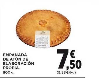 El Corte Inglés Empanada de atún de elaboración propia oferta
