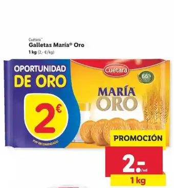Lidl Cuétara Galletas Maria Oro 1kg oferta