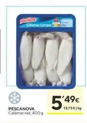 Caprabo Pescanova calamar net oferta