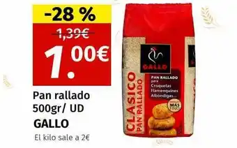 Maskom Supermercados Pan rallado 500gr - ud gallo oferta