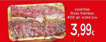 Proxi Costillas finas hierbas 400 gr oferta