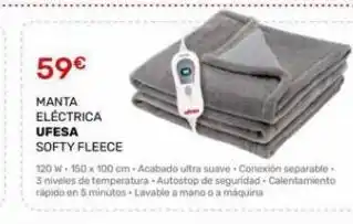 Cenor Manta eléctrica ufesa oferta