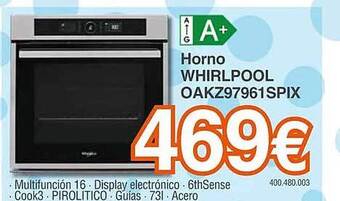 Expert Horno whirlpool oakz97961spix oferta