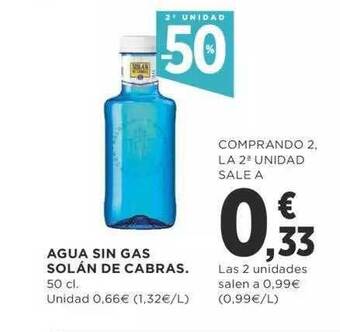 Supercor Exprés 2a unidad -50% agua sin gas solán de cabras oferta