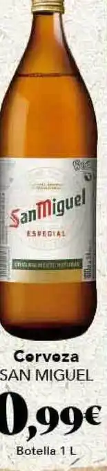 Gadis Cerveza San Miguel 1l oferta