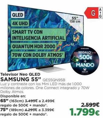 El Corte Inglés Televisor neo qled samsung 55 oferta