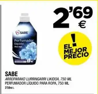 BM Supermercados Sabe perfumador liquido para ropa oferta