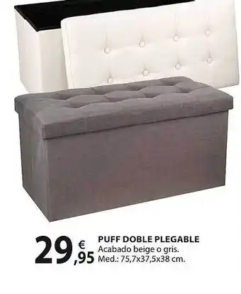Puff doble plegable