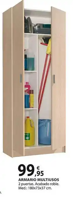 Bricogroup Armario multiusos 2 puertas acabado roble oferta