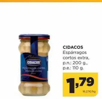 Alimerka Cidacos espárragos cortos extra oferta
