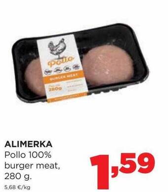 Alimerka Alimerka pollo 100% burger meat oferta