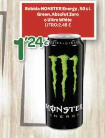 Alsara Supermercados Bebida monster energy 50 cl green absolut zero o ultra white oferta