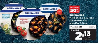 Alimerka Aguinamar Mejillones, en su Jugo con Tomate o al Albariño oferta