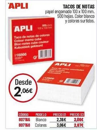 Carlin Apli tacos de notas oferta