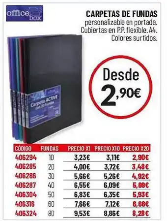 Carlin Office box carpetas de fundas oferta