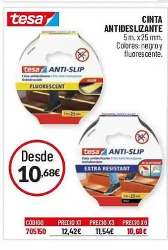 Carlin Tesa cinta antideslizante oferta