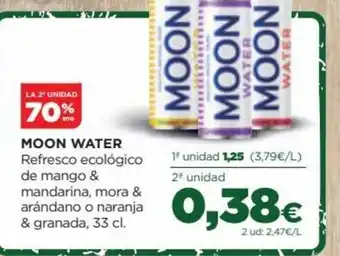 Alimerka Moon Water Refresco Ecológico de Mango & Mandarina, Mora & Arándano o Naranja oferta