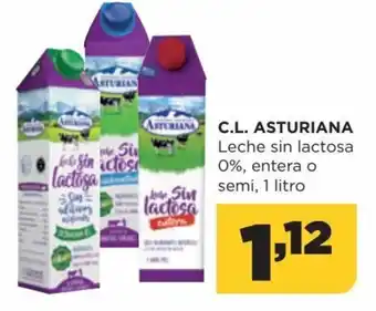 Alimerka C.L Asturiana Leche Sin Lactosa 0% oferta