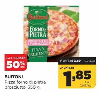 Alimerka Buitoni Pizza Forno Di Pietra Prosciutto, 350g oferta