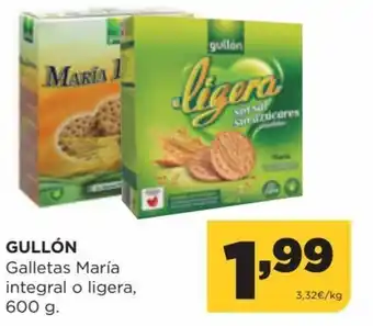 Alimerka Gullón Galletas Maria Integral o Ligera, 600g oferta
