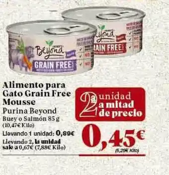 Purina Beyond Alimento para Gato Grain Free Mousse 85g