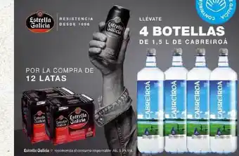 Gadis Estrella Galicia Llévate 4 Botellas De 1.5l De Cabreiroá oferta