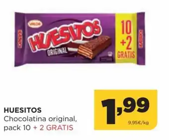 Alimerka Huesitos Chocolatina Original, Pack 10 + 2 Gratis oferta