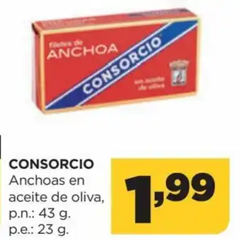 Alimerka Consorcio Anchos en Aceite de Oliva oferta