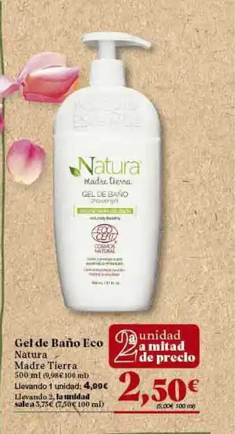 Gadis Natura Madre Tierra Gel De Baño Eco 500ml oferta
