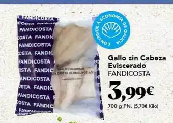 Gadis Fandicosta Gallo sin Cabeza Eviscerado 700g oferta