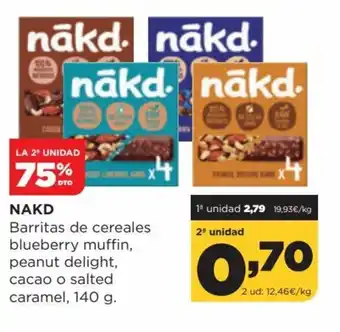 Alimerka Nkd Barritas de Cereales Blueberry Muffin oferta