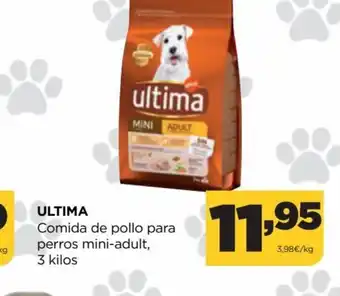 Alimerka Ultima Comida de Pollo Para Perros Mini-Adult 3kilos oferta