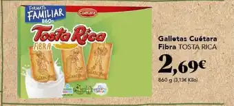 Gadis Galletas Cuétara Fibra Tosta Rica 860g oferta