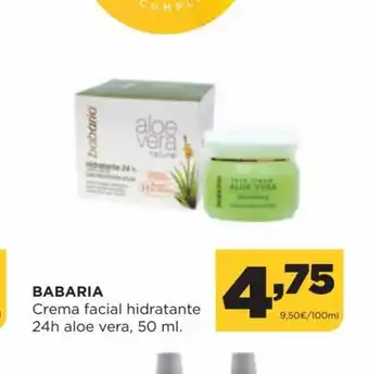 Alimerka Babaria Crema Facial Hidratante 24h Aloe Vera 50ml oferta