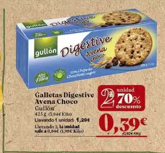 Gadis Gullón Galletas Digestive Avena Choco 425g oferta