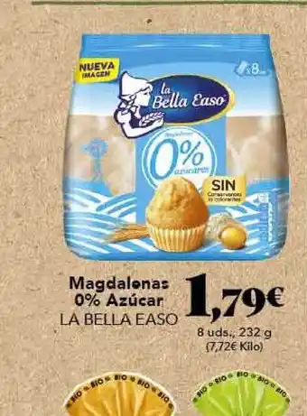 Gadis La Bella Easo Magdalenas 0% Azúcar 232g oferta
