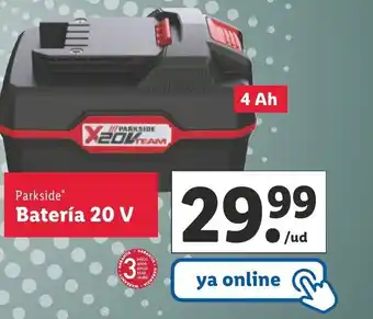 Lidl Bateria 20V oferta