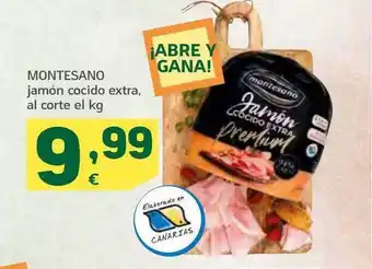 HiperDino Montesano jamón cocido extra oferta