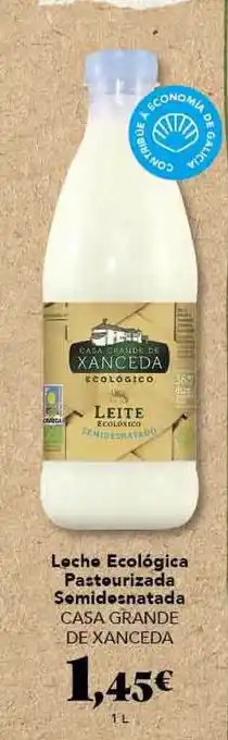 Gadis Casa Grande De Xanceda Leche Ecológica Pasteurizada Semidesnatada 1l oferta