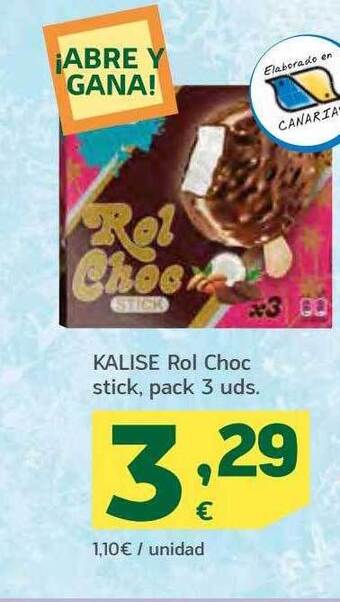 HiperDino Kalise rol choc stick oferta