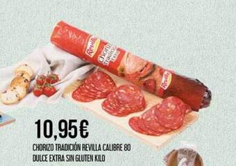 Claudio Chorizo tradición revilla calibre 80 dulce extra sin gluten kilo oferta