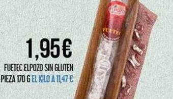Claudio Fuetec elpozo sin gluten pieza oferta
