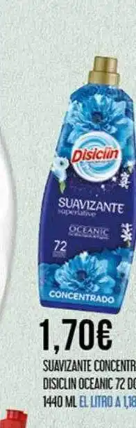 Suavizante concentrado disiclin oceanic 72 dossis