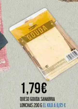 Claudio Queso gouda sanabria lonchas 200 g oferta
