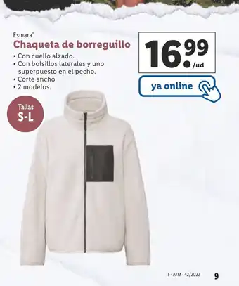 Lidl Chaqueta de Borreguillo oferta