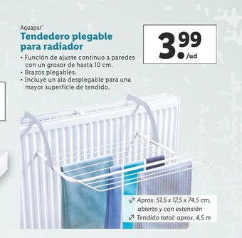 Lidl Tendedero plegable Para Radiador oferta