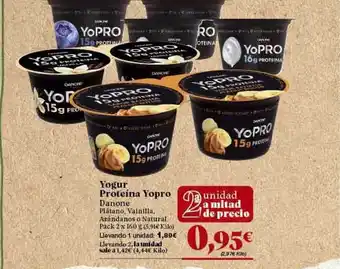 Gadis Danone Yogur Proteína Yopro 2 x 160g oferta