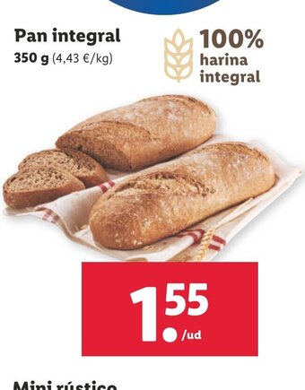 Lidl Pan Integral oferta