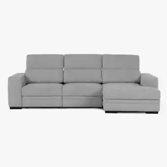 Gato Preto Sofá con chaise longue gris brody oferta